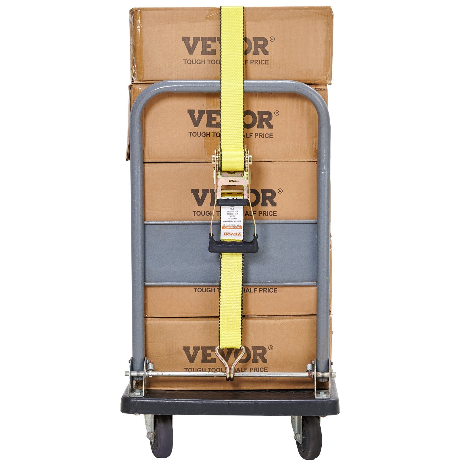 Test Kits: VEVOR 4 Pack Ratchet Tie Down Straps 5000 lbs 2
