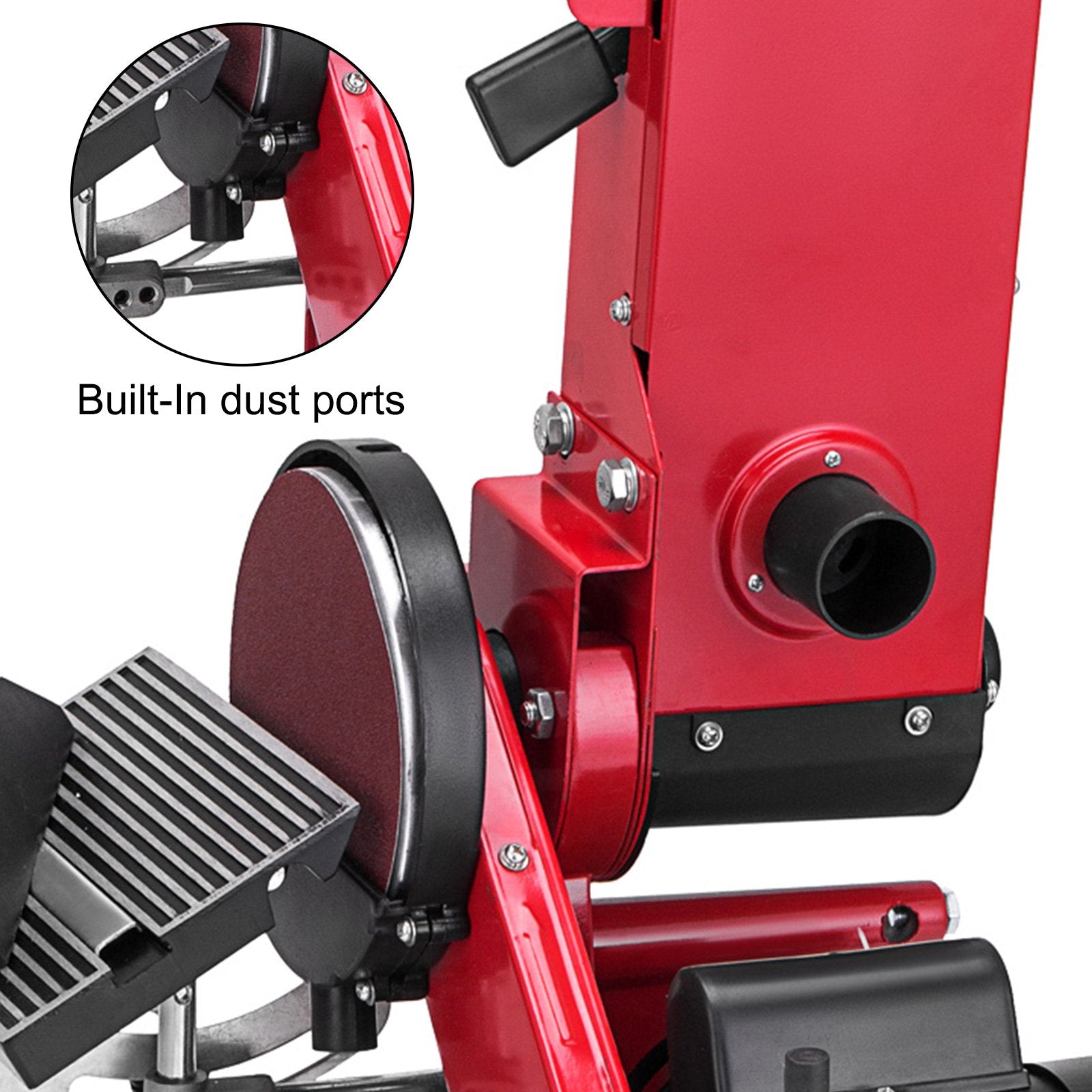 Sanding Accessories: VEVOR Belt Sander 4" x 36", Disc Combo Sander 6",Electric Adjustable Bench Belt Sander 375W,Grinder Bench Sanding Machine With 4 Rubber Foot Pad