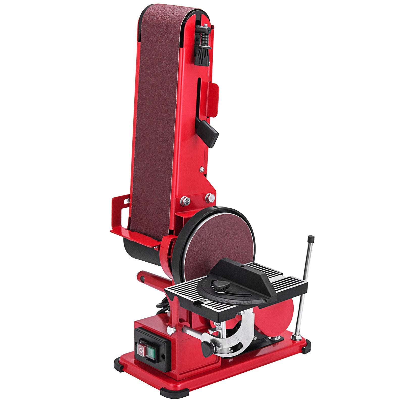 Sanding Accessories: VEVOR Belt Sander 4" x 36", Disc Combo Sander 6",Electric Adjustable Bench Belt Sander 375W,Grinder Bench Sanding Machine With 4 Rubber Foot Pad