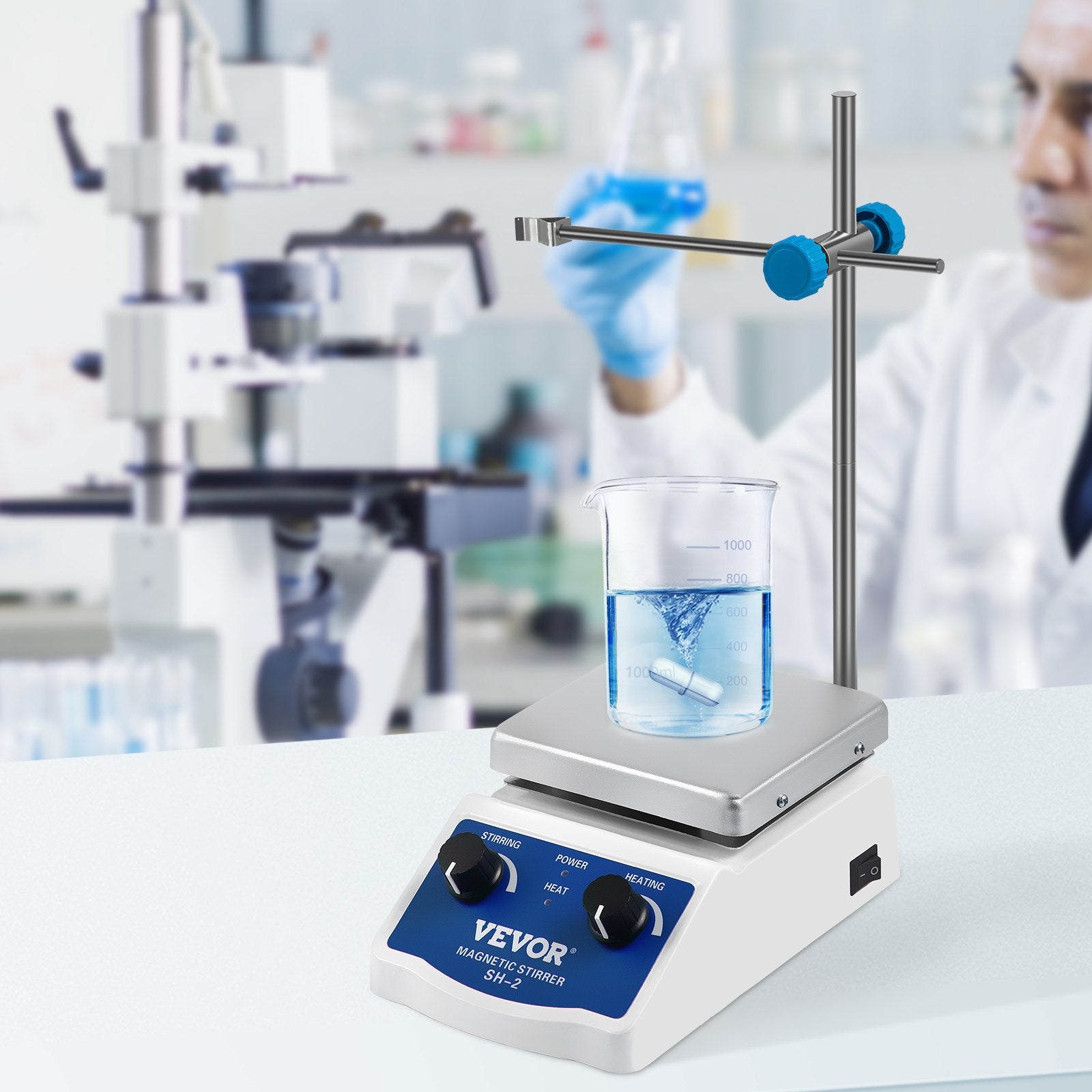 Coop & Hutch Accessories: VEVOR Magnetic Stirrer Magnetic Stirrer Plate Magnetic Plate Aluminum Panel Magnetic Stirrer Hot Plate Magnetic Plate with 1 inch Stirr Bar Magnetic Stirrer Mixer (12*12)
