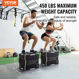 Basketball & Basketball Accessories: VEVOR 3 in 1 Plyometric Jump Box, 16/14/12 Inch Wooden Plyo Box, Platform & Jumping Agility Box, Anti-Slip Fitness Exercise Step Up Box for Home Gym Training, Conditioning Strength Training, Black
