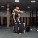 Basketball & Basketball Accessories: VEVOR 3 in 1 Plyometric Jump Box, 16/14/12 Inch Wooden Plyo Box, Platform & Jumping Agility Box, Anti-Slip Fitness Exercise Step Up Box for Home Gym Training, Conditioning Strength Training, Black