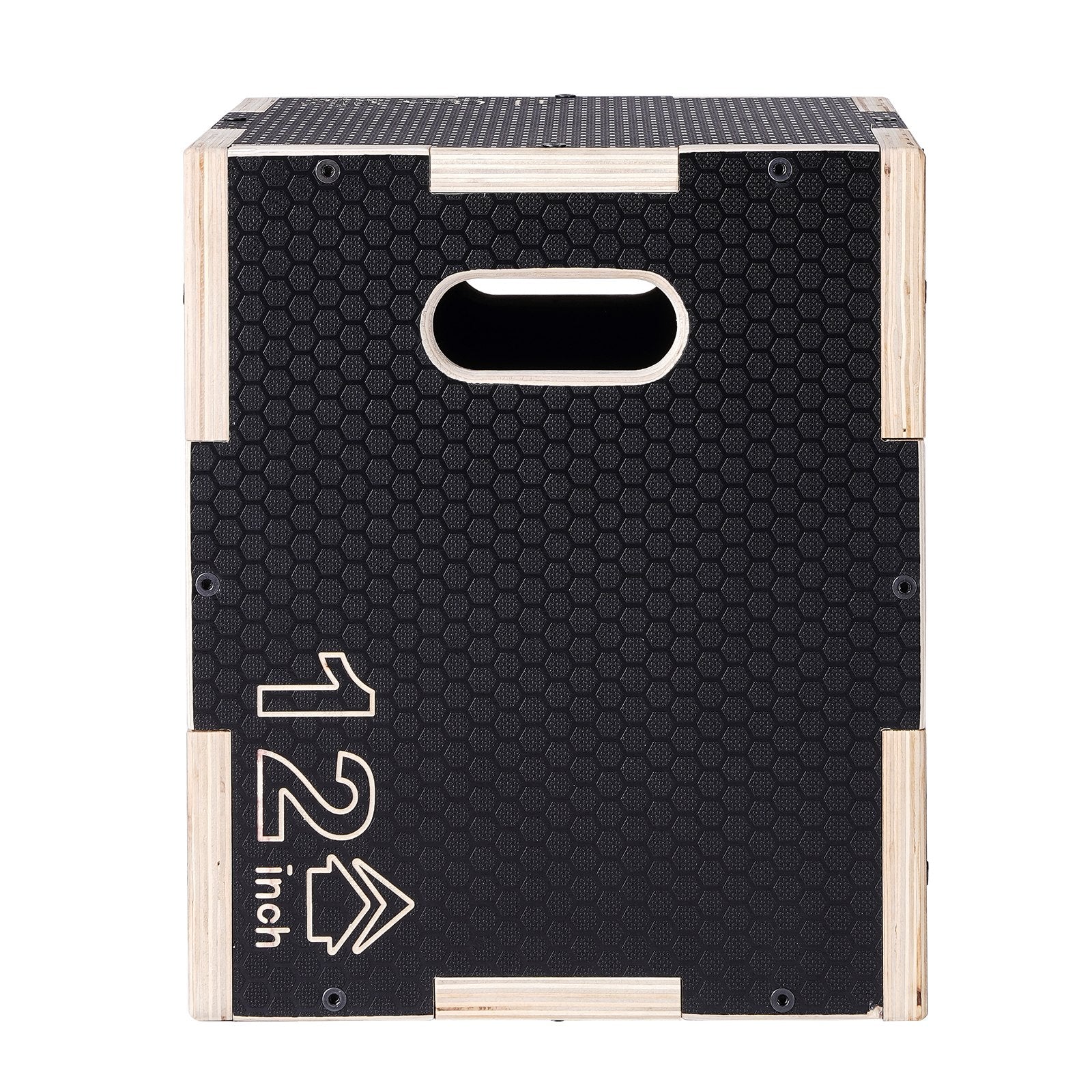 Basketball & Basketball Accessories: VEVOR 3 in 1 Plyometric Jump Box, 16/14/12 Inch Wooden Plyo Box, Platform & Jumping Agility Box, Anti-Slip Fitness Exercise Step Up Box for Home Gym Training, Conditioning Strength Training, Black