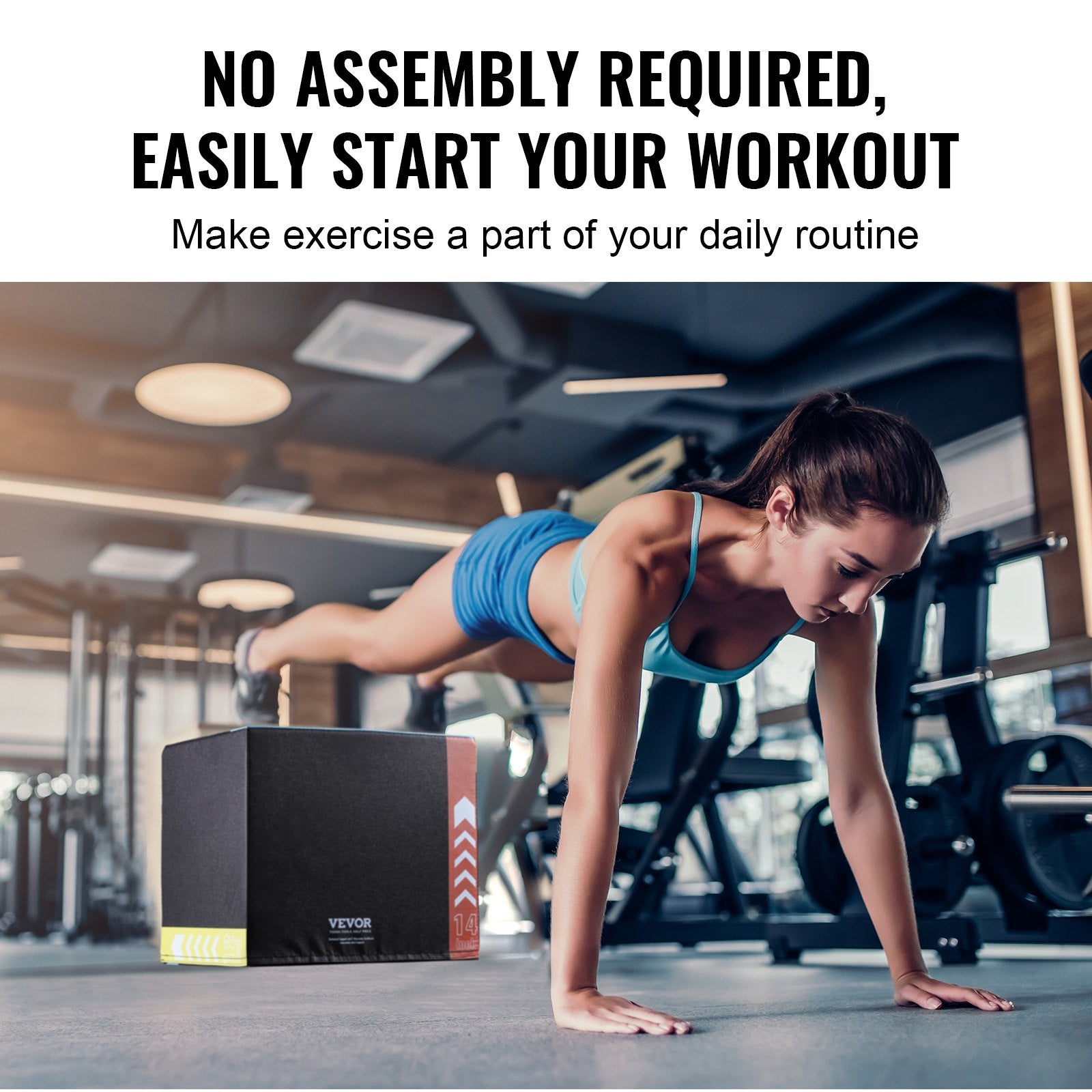 Basketball & Basketball Accessories: VEVOR 3 in 1 Plyometric Jump Box, 16/14/12 Inch Cotton Plyo Box, Platform & Jumping Agility Box, Anti-Slip Fitness Exercise Step Up Box for Home Gym Training, Conditioning Strength Training, Black