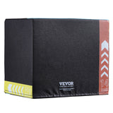 Basketball & Basketball Accessories: VEVOR 3 in 1 Plyometric Jump Box, 16/14/12 Inch Cotton Plyo Box, Platform & Jumping Agility Box, Anti-Slip Fitness Exercise Step Up Box for Home Gym Training, Conditioning Strength Training, Black