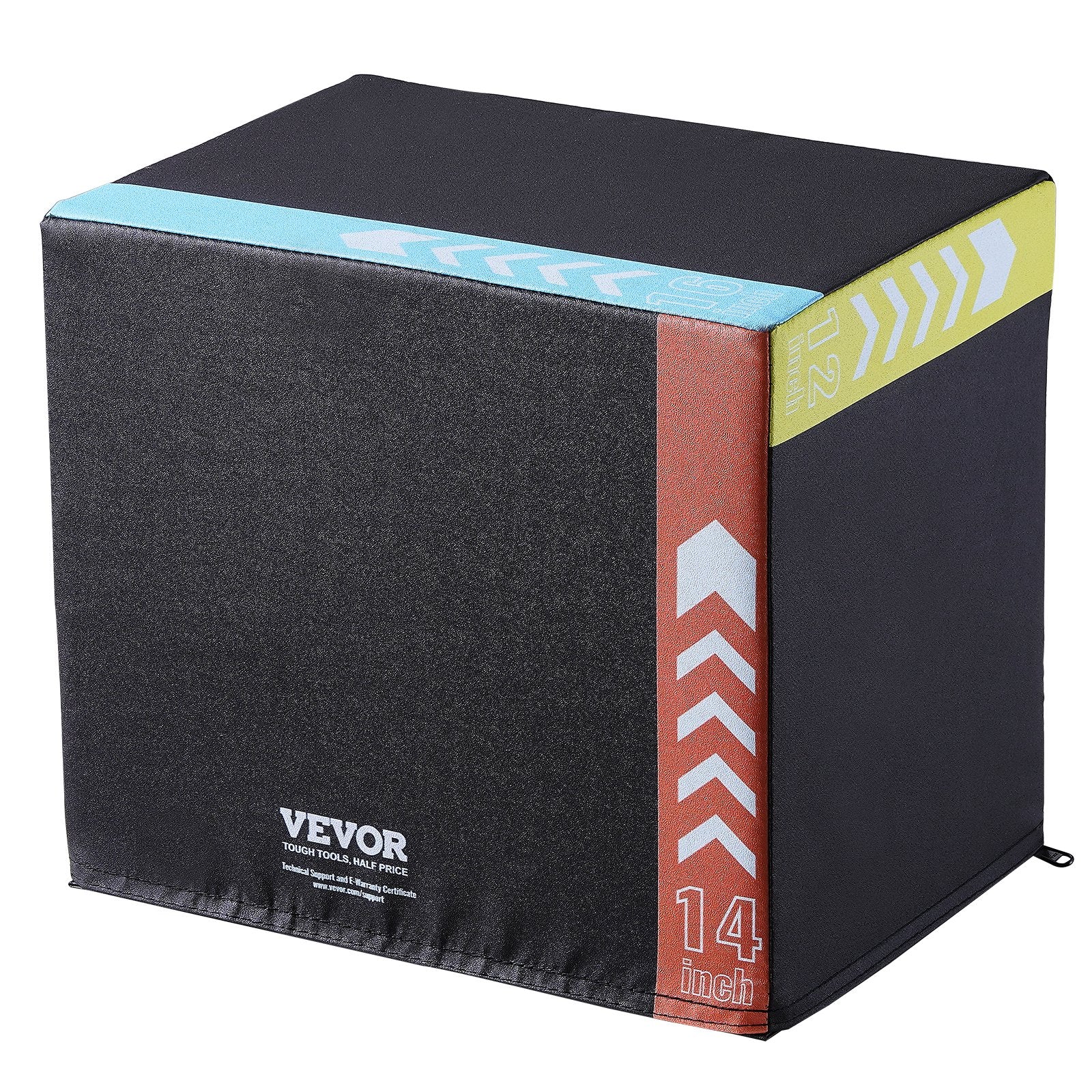 Basketball & Basketball Accessories: VEVOR 3 in 1 Plyometric Jump Box, 16/14/12 Inch Cotton Plyo Box, Platform & Jumping Agility Box, Anti-Slip Fitness Exercise Step Up Box for Home Gym Training, Conditioning Strength Training, Black
