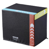 Basketball & Basketball Accessories: VEVOR 3 in 1 Plyometric Jump Box, 16/14/12 Inch Cotton Plyo Box, Platform & Jumping Agility Box, Anti-Slip Fitness Exercise Step Up Box for Home Gym Training, Conditioning Strength Training, Black