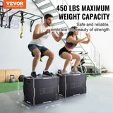 Basketball & Basketball Accessories: VEVOR 3 in 1 Plyometric Jump Box, 30/24/20 Inch Wooden Plyo Box, Platform & Jumping Agility Box, Anti-Slip Fitness Exercise Step Up Box for Home Gym Training, Conditioning Strength Training, Black