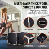 Basketball & Basketball Accessories: VEVOR 3 in 1 Plyometric Jump Box, 30/24/20 Inch Wooden Plyo Box, Platform & Jumping Agility Box, Anti-Slip Fitness Exercise Step Up Box for Home Gym Training, Conditioning Strength Training, Black