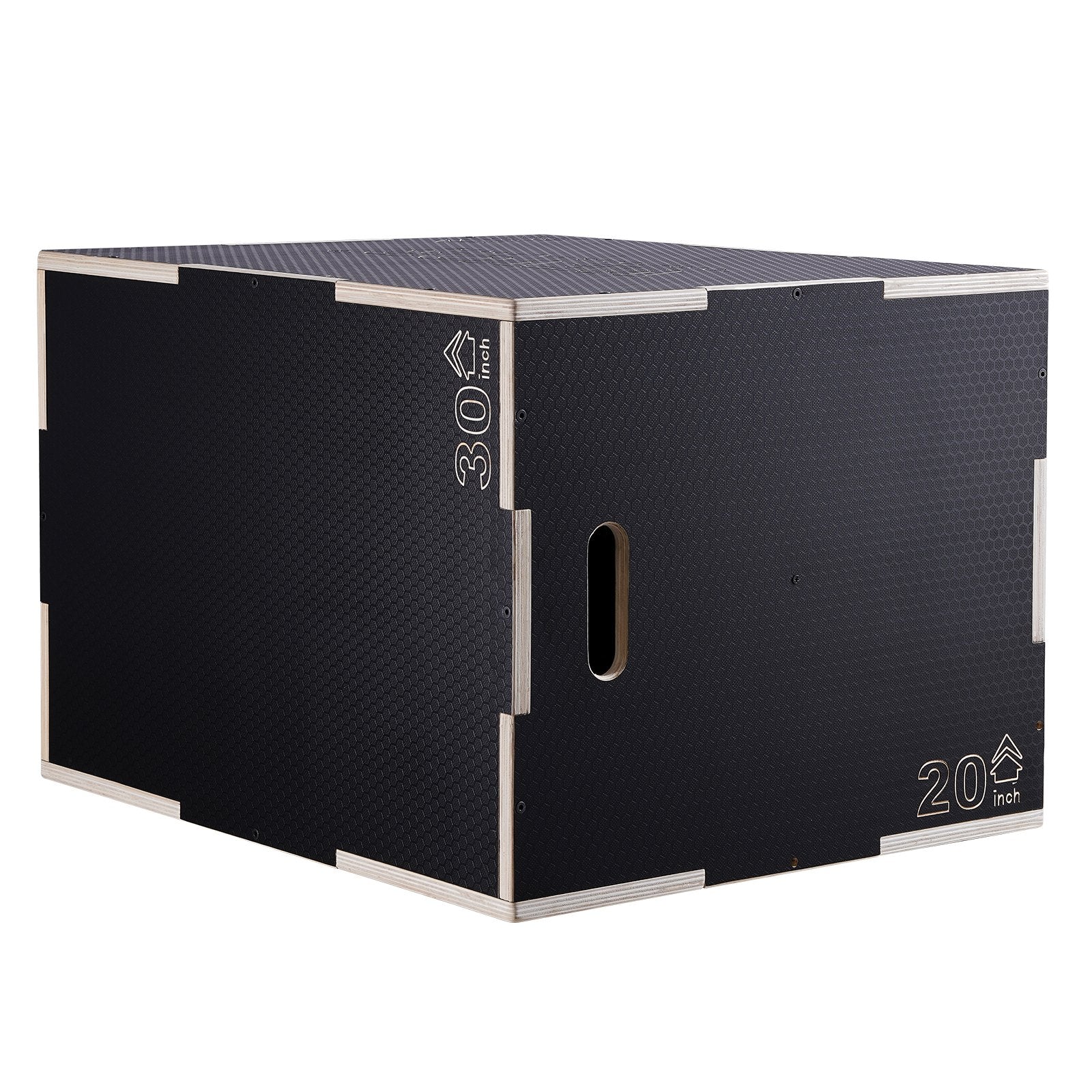 Basketball & Basketball Accessories: VEVOR 3 in 1 Plyometric Jump Box, 30/24/20 Inch Wooden Plyo Box, Platform & Jumping Agility Box, Anti-Slip Fitness Exercise Step Up Box for Home Gym Training, Conditioning Strength Training, Black
