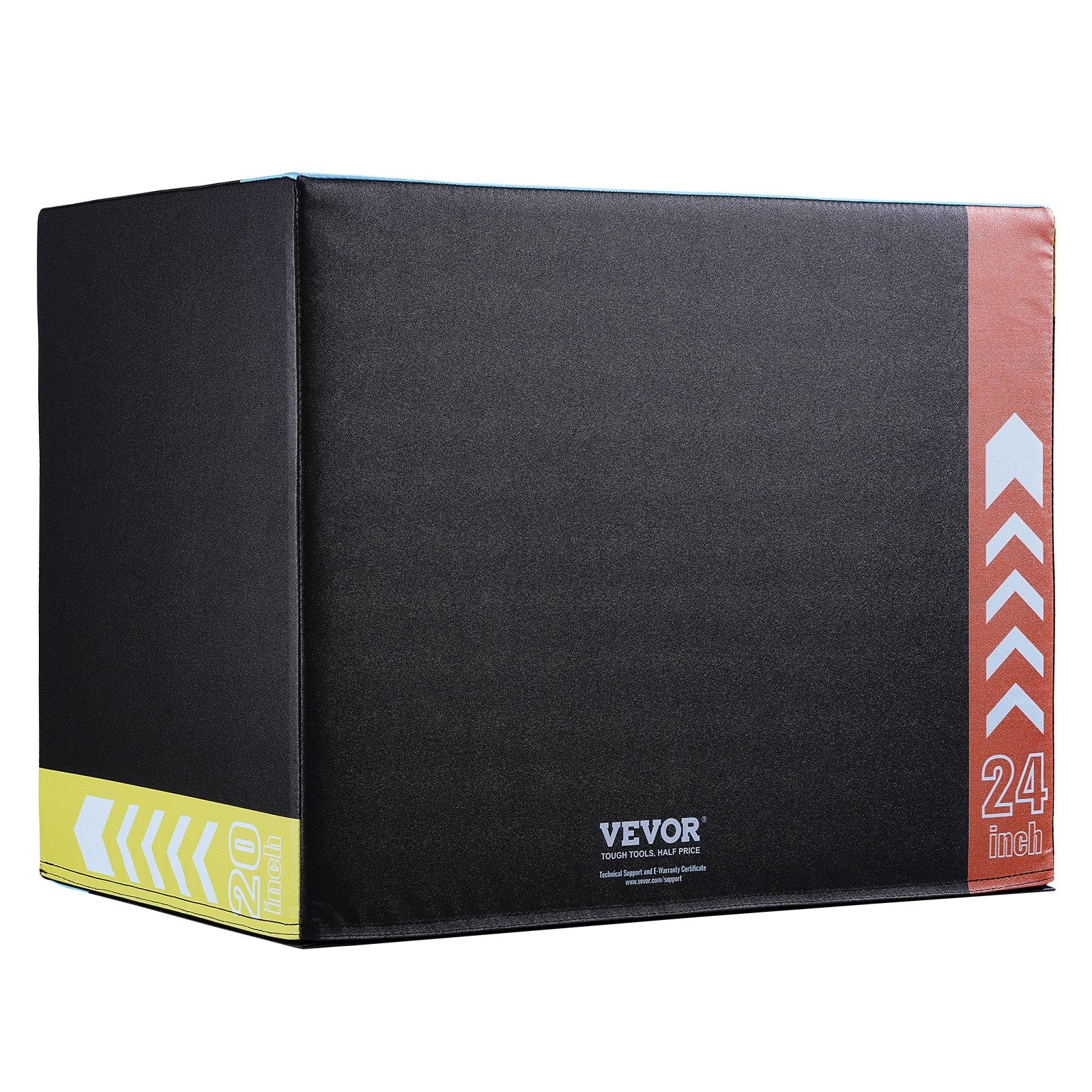 Basketball & Basketball Accessories: VEVOR 3 in 1 Plyometric Jump Box, 30/24/20 Inch Foam Plyo Box, Platform & Jumping Agility Box, Anti-Slip Fitness Exercise Step Up Box for Home Gym Training, Conditioning Strength Training, Black