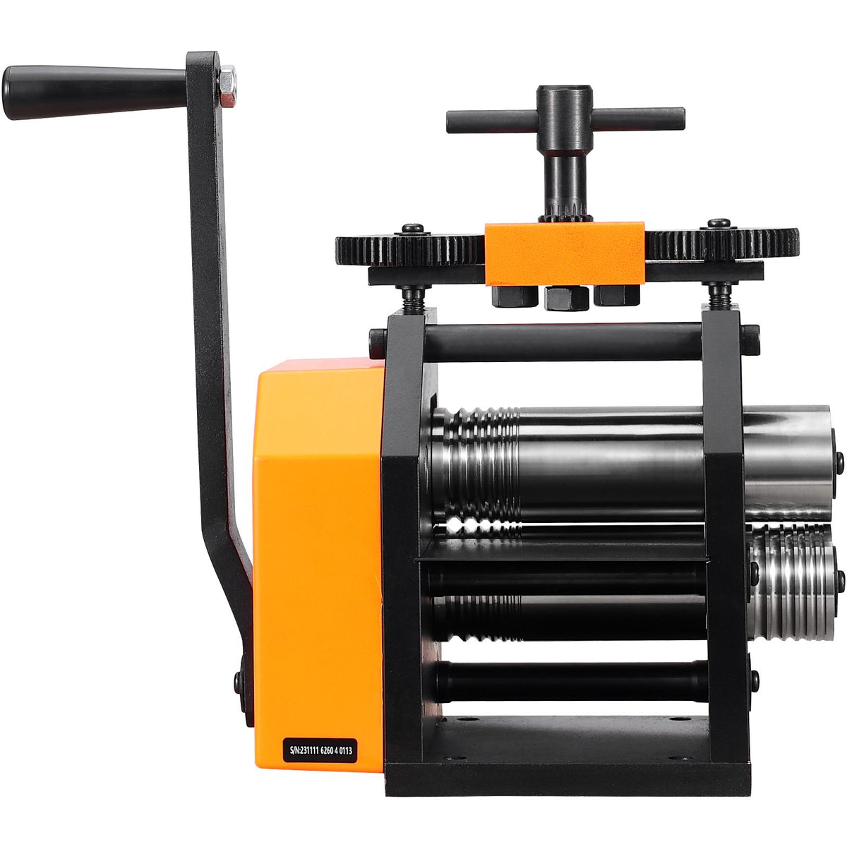 Rolling Mill, 3"/76 mm Jewelry Rolling Mill Machine, 1: 2 Gear Ratio, 3-in-1 Multi-function Rolling Mill, 0.1-7mm Press Thickness for Metal Jewelry Making Sheet Square Wire Semicircle Pattern