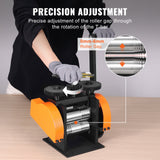Saw Accessories: VEVOR Rolling Mill, 1.77"/45 mm Jewelry Rolling Mill Machine, 1: 2.4 Gear Ratio, 3-in-1 Multi-function Rolling Mill, 0-6 mm Press Thickness for Metal Jewelry Making Sheet Square Wire Semicircle