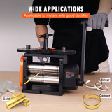 Gardening Tools: VEVOR Rolling Mill, 2.24"/57 mm Jewelry Rolling Mill Machine, 1: 2 Gear Ratio, 3-in-1 Multi-function Rolling Mill, 0-5.5 mm Press Thickness for Metal Jewelry Making Sheet Square Wire Elliptical