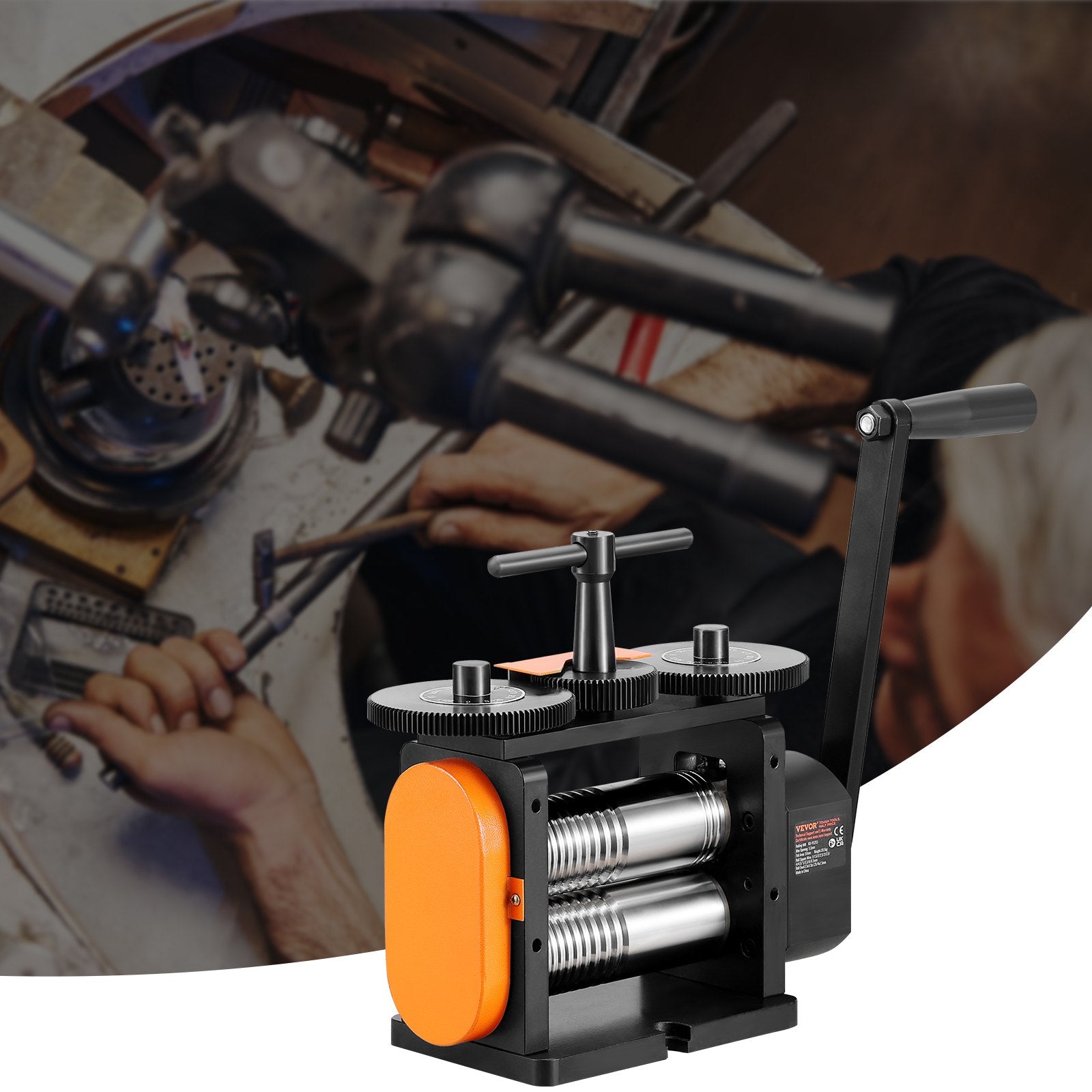 Gardening Tools: VEVOR Rolling Mill, 2.24"/57 mm Jewelry Rolling Mill Machine, 1: 2 Gear Ratio, 3-in-1 Multi-function Rolling Mill, 0-5.5 mm Press Thickness for Metal Jewelry Making Sheet Square Wire Elliptical