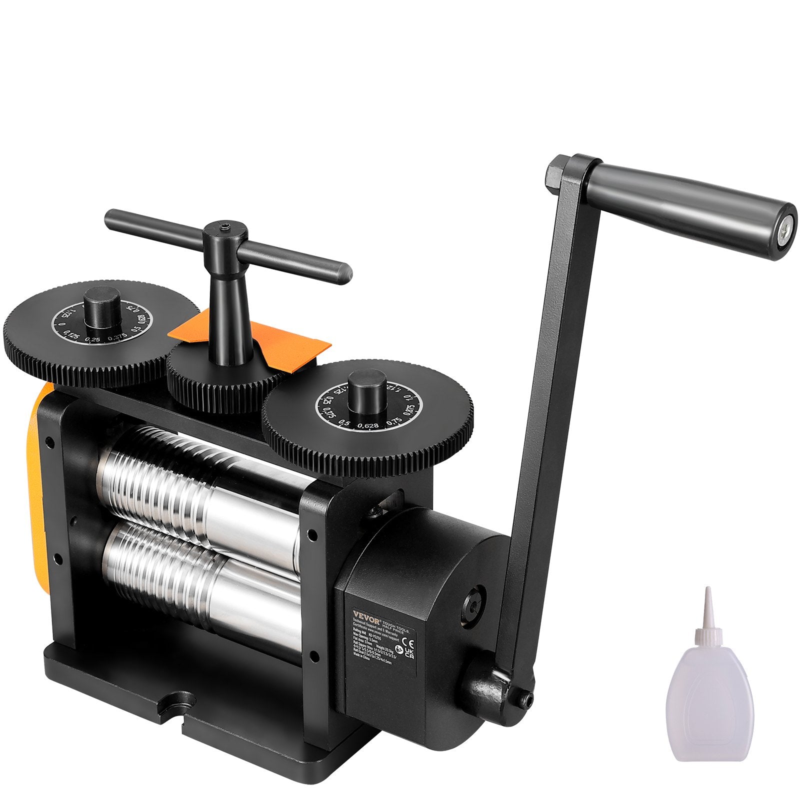 Gardening Tools: VEVOR Rolling Mill, 2.24"/57 mm Jewelry Rolling Mill Machine, 1: 2 Gear Ratio, 3-in-1 Multi-function Rolling Mill, 0-5.5 mm Press Thickness for Metal Jewelry Making Sheet Square Wire Elliptical