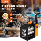 Gardening Tools: VEVOR Rolling Mill, 2.95"/75 mm Jewelry Rolling Mill Machine, 1: 2 Gear Ratio, 3-in-1 Multi-function Rolling Mill, 0.03-6.5mm Press Thickness for Metal Jewelry Making Sheet Square Wire Semicircle