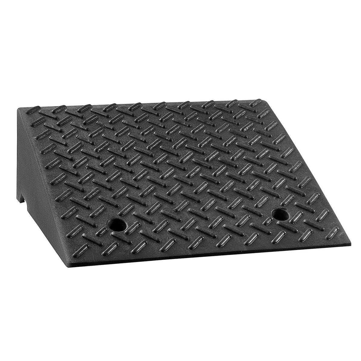 Driveway Curb Ramp, 3.175 Tons Load Capacity, 17.8 cm Rise Height Heavy Duty Curbside Bridge Ramp with Drainage Tank for Wheelchairs, Strollers, Motorcycles, Cars, Lawn Mowers & Trailers, 2 Pack