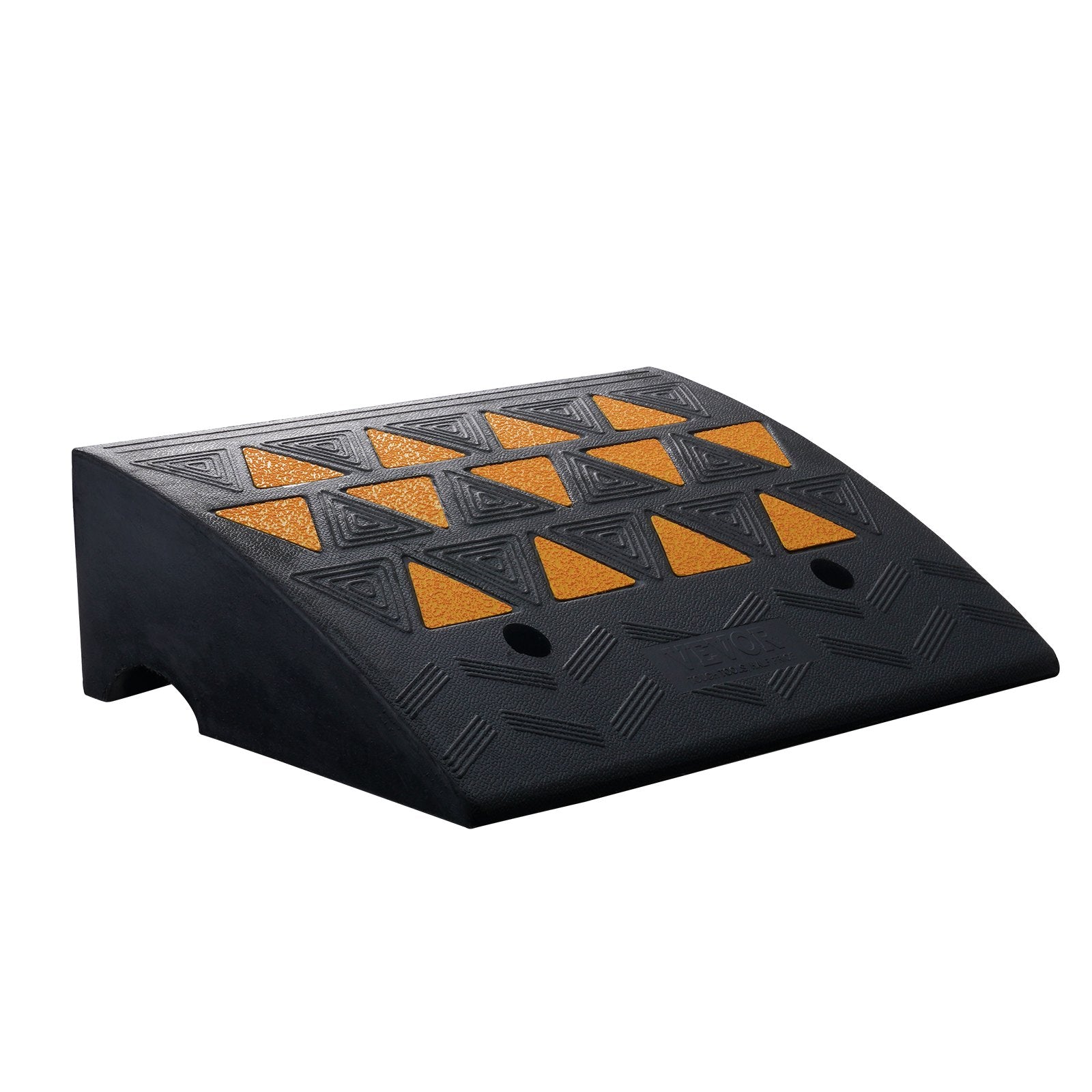 Traffic Control & Parking Tools: VEVOR Rubber Curb Ramp 15.2 cm Rise Height Sidewalk Curb Ramp, 37 cm Width 49.1 cm Length Driveway Ramp for Curb, 15T Heavy Duty Rubber Ramp for Forklifts, Trucks, Buses, Cars, Wheelchairs, Bikes