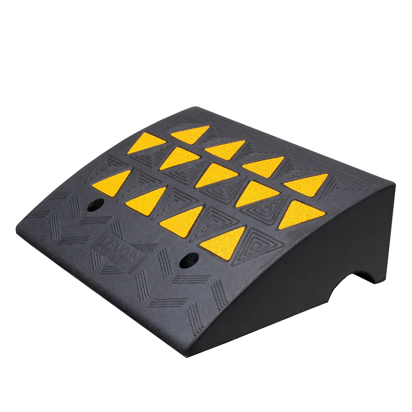 Traffic Control & Parking Tools: VEVOR Rubber Curb Ramp 15.2 cm Rise Height Sidewalk Curb Ramp, 37 cm Width 49.1 cm Length Driveway Ramp for Curb, 15T Heavy Duty Rubber Ramp for Forklifts, Trucks, Buses, Cars, Wheelchairs, Bikes
