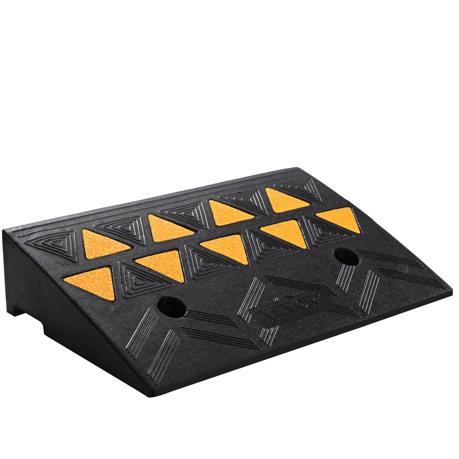 Traffic Control & Parking Tools: VEVOR Rubber Curb Ramp 10.8 cm Rise Height Sidewalk Curb Ramp, 30 cm Width 50 cm Length Driveway Ramp for Curb, 15T Heavy Duty Rubber Ramp for Forklifts, Trucks, Buses, Cars, Wheelchairs, Bikes