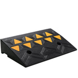 Traffic Control & Parking Tools: VEVOR Rubber Curb Ramp 10.8 cm Rise Height Sidewalk Curb Ramp, 30 cm Width 50 cm Length Driveway Ramp for Curb, 15T Heavy Duty Rubber Ramp for Forklifts, Trucks, Buses, Cars, Wheelchairs, Bikes