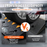 Traffic Control & Parking Tools: VEVOR Rubber Curb Ramp 10.8 cm Rise Height Sidewalk Curb Ramp, 30 cm Width 50 cm Length Driveway Ramp for Curb, 15T Heavy Duty Rubber Ramp for Forklifts, Trucks, Buses, Cars, Wheelchairs, Bikes