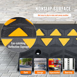 Traffic Control & Parking Tools: VEVOR Rubber Curb Ramp 10.8 cm Rise Height Sidewalk Curb Ramp, 30 cm Width 50 cm Length Driveway Ramp for Curb, 15T Heavy Duty Rubber Ramp for Forklifts, Trucks, Buses, Cars, Wheelchairs, Bikes