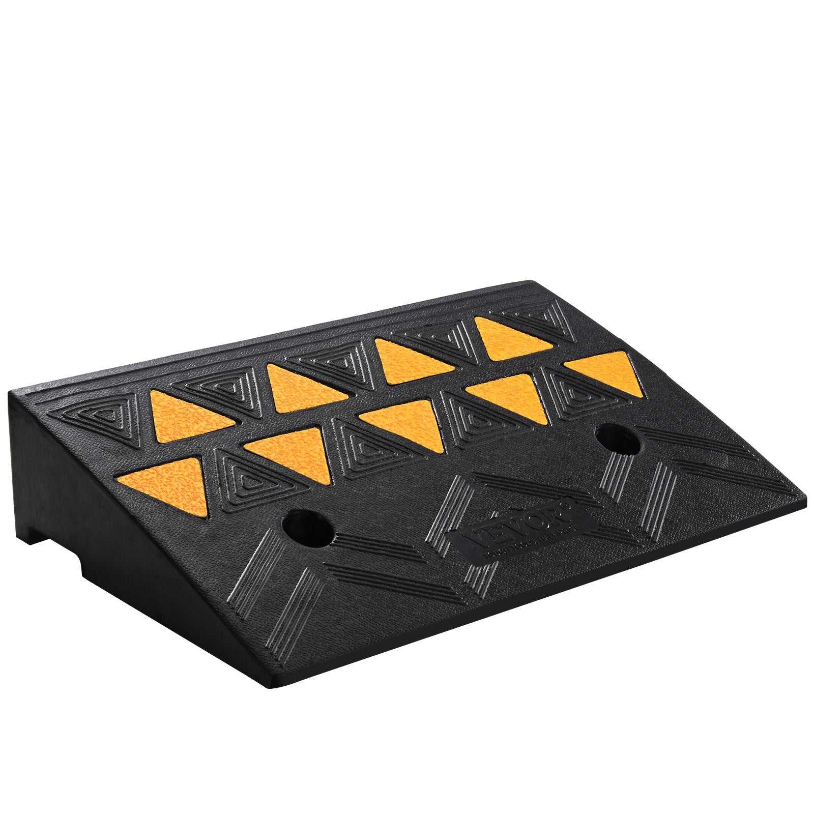 Traffic Control & Parking Tools: VEVOR Rubber Curb Ramp 10.8 cm Rise Height Sidewalk Curb Ramp, 30 cm Width 50 cm Length Driveway Ramp for Curb, 15T Heavy Duty Rubber Ramp for Forklifts, Trucks, Buses, Cars, Wheelchairs, Bikes