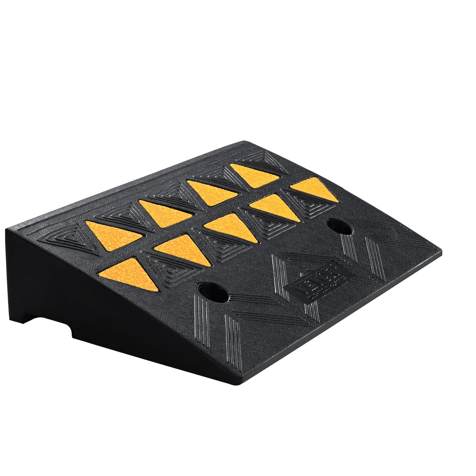 Traffic Control & Parking Tools: VEVOR Rubber Curb Ramp 10.8 cm Rise Height Sidewalk Curb Ramp, 30 cm Width 50 cm Length Driveway Ramp for Curb, 15T Heavy Duty Rubber Ramp for Forklifts, Trucks, Buses, Cars, Wheelchairs, Bikes