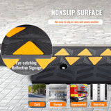 Traffic Control & Parking Tools: VEVOR Rubber Curb Ramp 9.4 cm Rise Height Sidewalk Curb Ramp, 25 cm Width 100 cm Length Driveway Ramp for Curb, 15T Heavy Duty Rubber Ramp for Forklifts, Trucks, Buses, Cars, Wheelchairs, Bikes