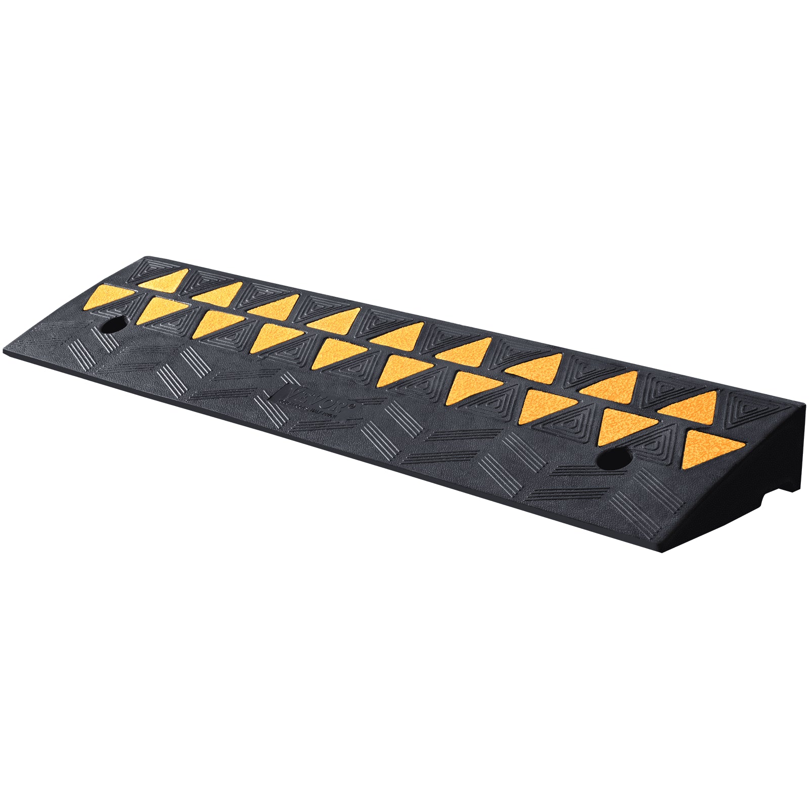 Traffic Control & Parking Tools: VEVOR Rubber Curb Ramp 9.4 cm Rise Height Sidewalk Curb Ramp, 25 cm Width 100 cm Length Driveway Ramp for Curb, 15T Heavy Duty Rubber Ramp for Forklifts, Trucks, Buses, Cars, Wheelchairs, Bikes