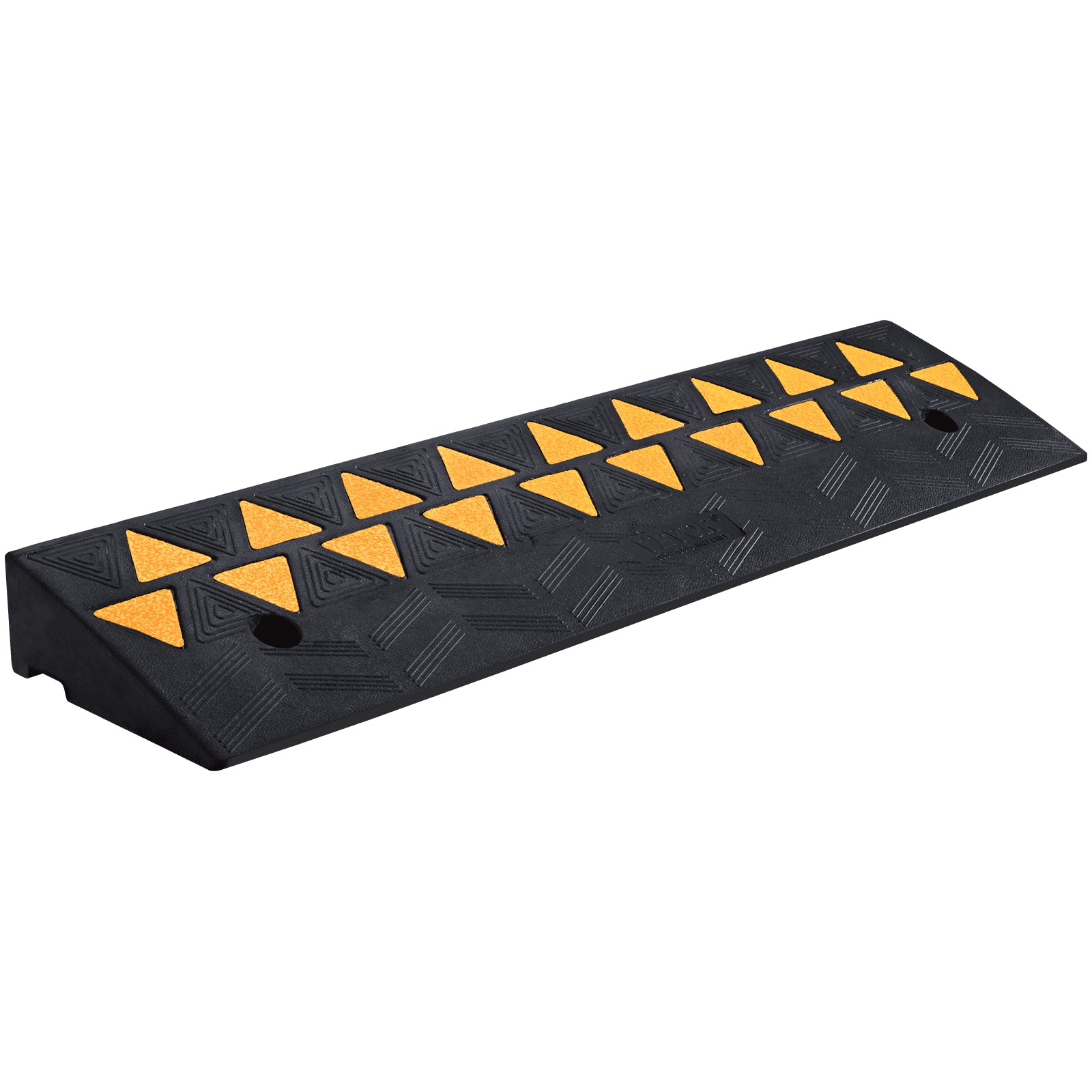 Traffic Control & Parking Tools: VEVOR Rubber Curb Ramp 9.4 cm Rise Height Sidewalk Curb Ramp, 25 cm Width 100 cm Length Driveway Ramp for Curb, 15T Heavy Duty Rubber Ramp for Forklifts, Trucks, Buses, Cars, Wheelchairs, Bikes