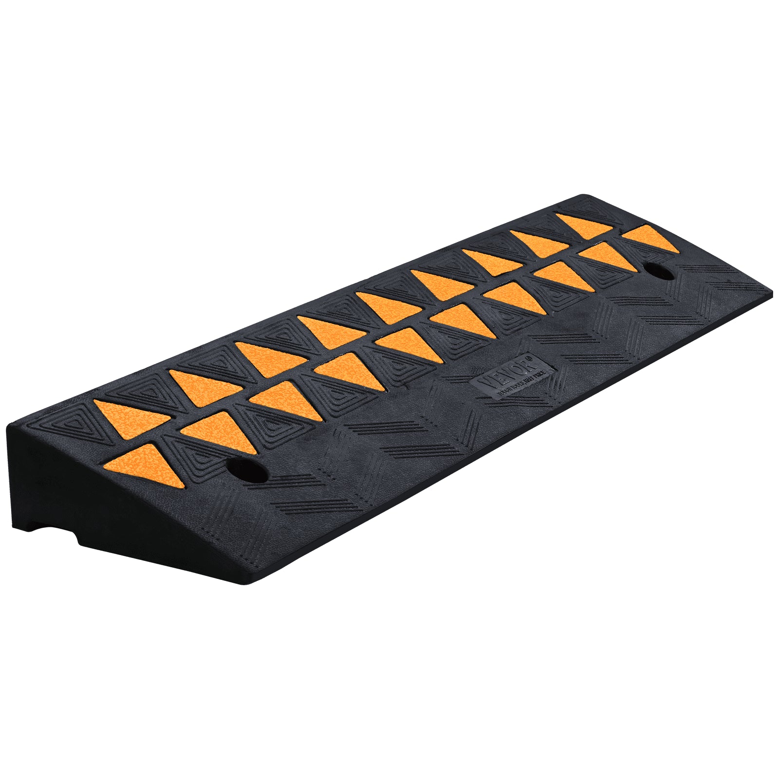 Traffic Control & Parking Tools: VEVOR Rubber Curb Ramp 9.4 cm Rise Height Sidewalk Curb Ramp, 25 cm Width 100 cm Length Driveway Ramp for Curb, 15T Heavy Duty Rubber Ramp for Forklifts, Trucks, Buses, Cars, Wheelchairs, Bikes