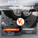 Automotive Loading Ramps: VEVOR Rubber Curb Ramp 2 Pack, 12.7 cm Rise Height Heavy-Duty 15 tons Load Capacity Threshold Ramps, Driveway Ramps with Stable Grid Structure for Cars, Wheelchairs, Bikes, Motorcycles