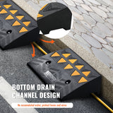 Automotive Loading Ramps: VEVOR Rubber Curb Ramp 2 Pack, 12.7 cm Rise Height Heavy-Duty 15 tons Load Capacity Threshold Ramps, Driveway Ramps with Stable Grid Structure for Cars, Wheelchairs, Bikes, Motorcycles