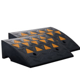 Dog Steps & Ramps: VEVOR Rubber Curb Ramp 2 Pack, 15.2 cm Rise Height Heavy-Duty 15 tons Load Capacity Threshold Ramps, Driveway Ramps with Stable Grid Structure for Cars, Wheelchairs, Bikes, Motorcycles