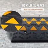 Dog Steps & Ramps: VEVOR Rubber Curb Ramp 2 Pack, 15.2 cm Rise Height Heavy-Duty 15 tons Load Capacity Threshold Ramps, Driveway Ramps with Stable Grid Structure for Cars, Wheelchairs, Bikes, Motorcycles