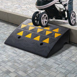 Dog Steps & Ramps: VEVOR Rubber Curb Ramp 2 Pack, 15.2 cm Rise Height Heavy-Duty 15 tons Load Capacity Threshold Ramps, Driveway Ramps with Stable Grid Structure for Cars, Wheelchairs, Bikes, Motorcycles