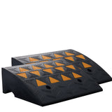 Dog Steps & Ramps: VEVOR Rubber Curb Ramp 2 Pack, 15.2 cm Rise Height Heavy-Duty 15 tons Load Capacity Threshold Ramps, Driveway Ramps with Stable Grid Structure for Cars, Wheelchairs, Bikes, Motorcycles