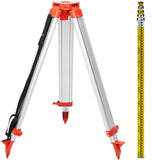 Camera Accessories: Vevor Super Combination 1.65m Aluminum Tripod + 5m Staff For Rotary Laser Leveltop