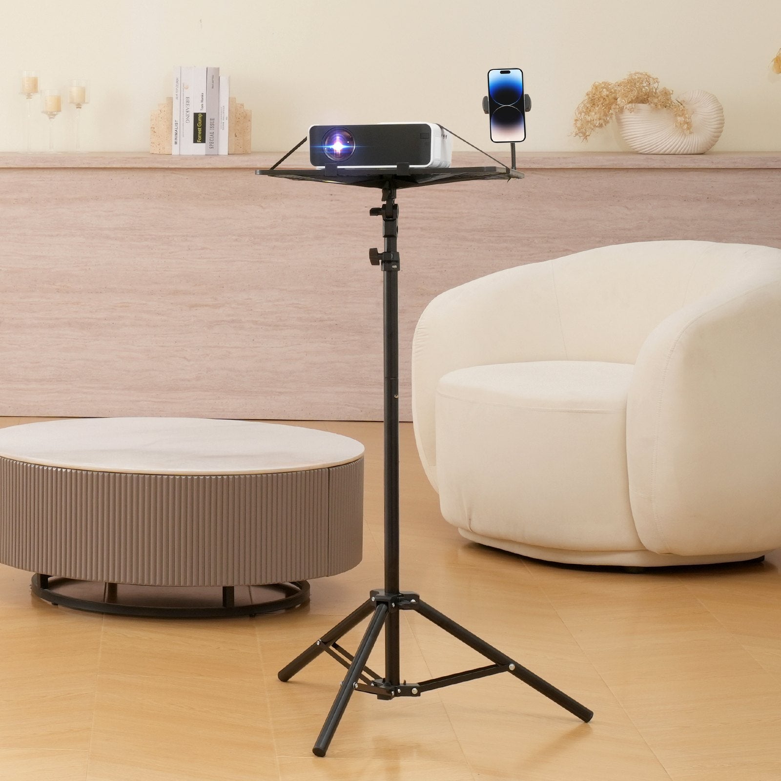 Camera Accessories: VEVOR Projector Stand Laptop Stand Tripod Adjustable Height from 26.97 to 63 in