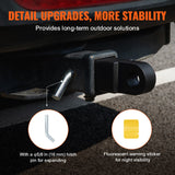Bicycle Stands & Storage: VEVOR 50mm Trailer Shackle Hitch Receiver Heavy Duty Tow Recovery for Truck Jeep