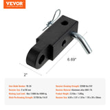 Bicycle Stands & Storage: VEVOR 50mm Trailer Shackle Hitch Receiver Heavy Duty Tow Recovery for Truck Jeep