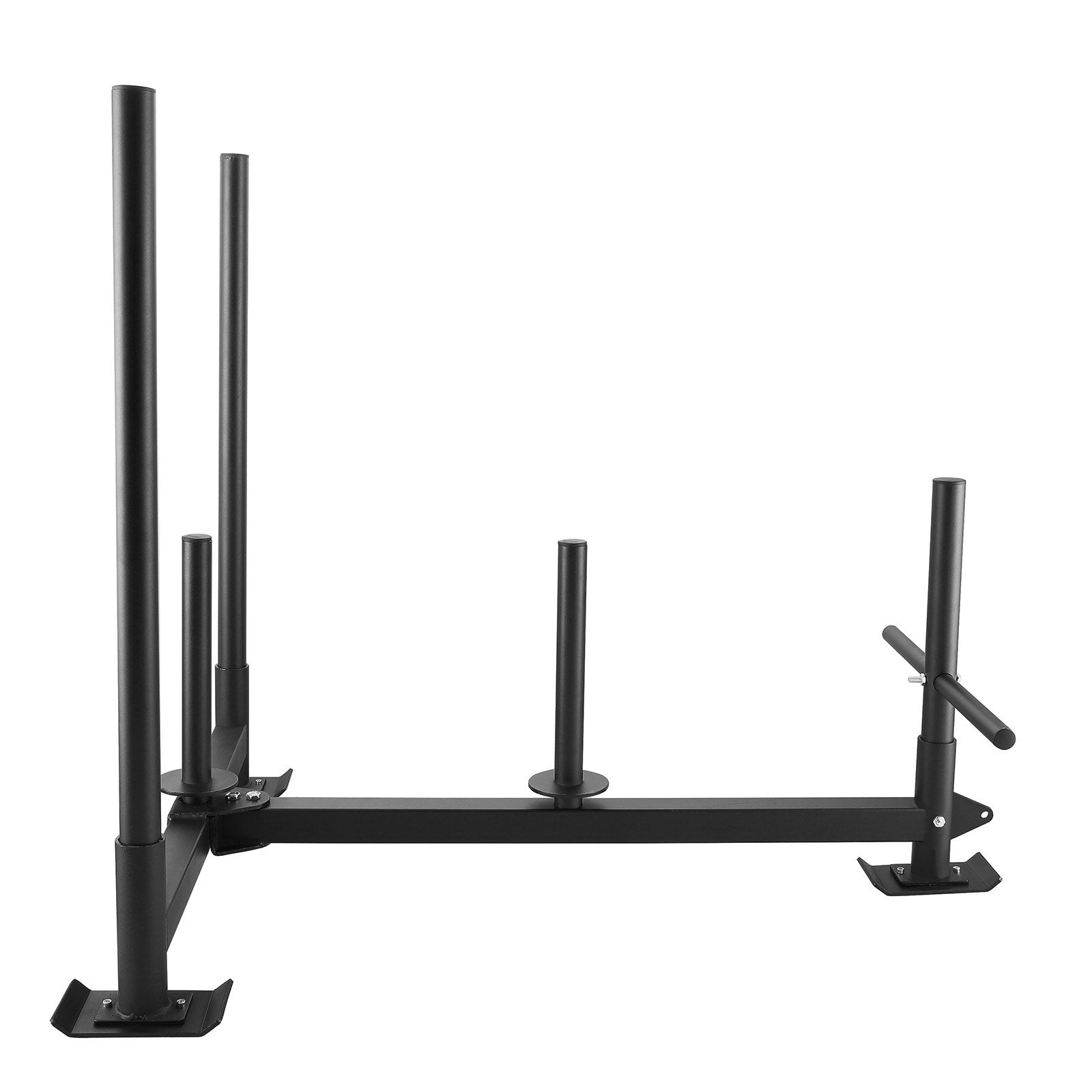 Mobility & Accessibility: VEVOR Weight Training Sled, Pull Push Power Sled with Handle, Fitness Strength Resistance Training, Steel Workout Equipment for Athletic Exercise & Speed Improvement, Fit for 5 cm Weight Plate, Black