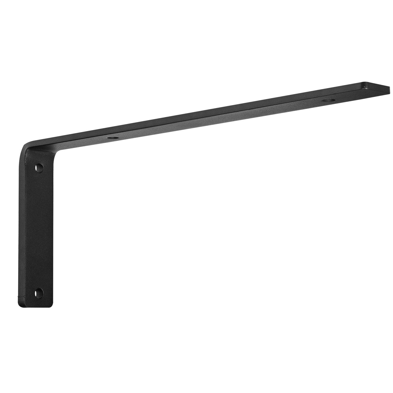 Shower Accessories: VEVOR Shelf Bracket, Heavy Duty Floating Shelf Brackets 25.6 x 15.5 cm, 4 Pcs Brackets for Shelves, 5mm Thick Matte Black L Shelf Bracket,Steel Shelving Brackets with 72.6 kg Load Capacity