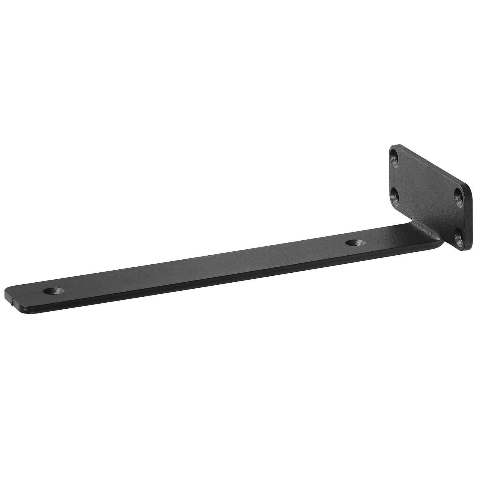 Shower Accessories: VEVOR Shelf Bracket, 16cmL x 10cmW x 4.5cmH 6 Pcs, Heavy Duty Floating Shelf Brackets, Brackets for Shelves, 5mm Thick Matte Black L Shelf Bracket,Steel Shelving Brackets with 72.6 kg Load Capacity