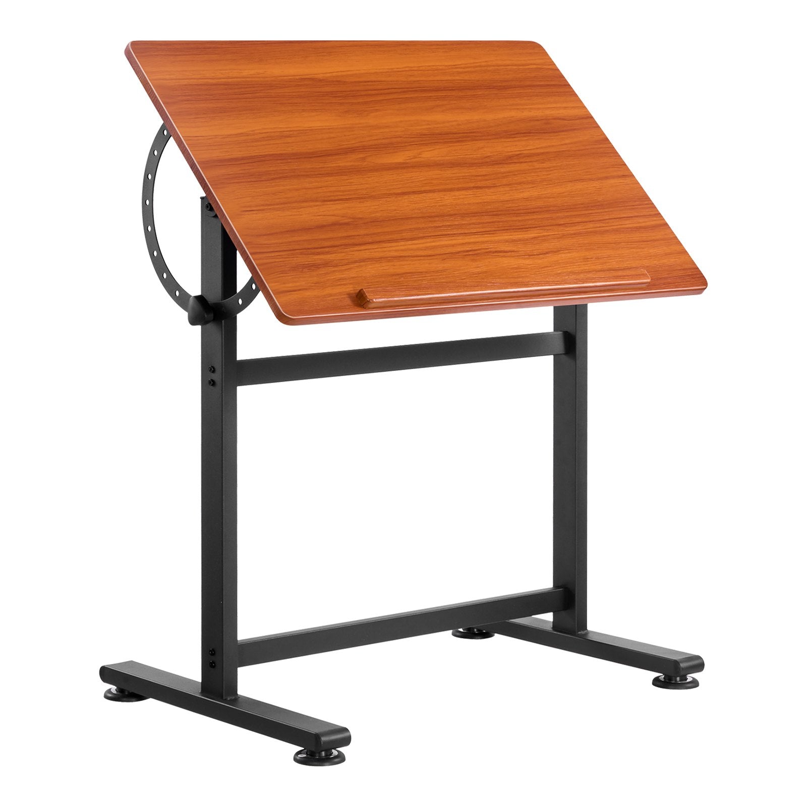 Desks: VEVOR Drafting Table Adjustable 0°90° Tilt Wooden Drawing Desk with H-Frame