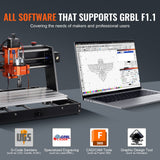 Dining Tables: VEVOR CNC Router Machine, 120W, 3 Axis GRBL Control Wood Engraving Carving Milling Machine Kit, 11.81 x 7.87 x 2.83 in / 300 x 200 x 72 mm Working Area 1200 RPM for Wood Acrylic MDF PVC Plastic Foam