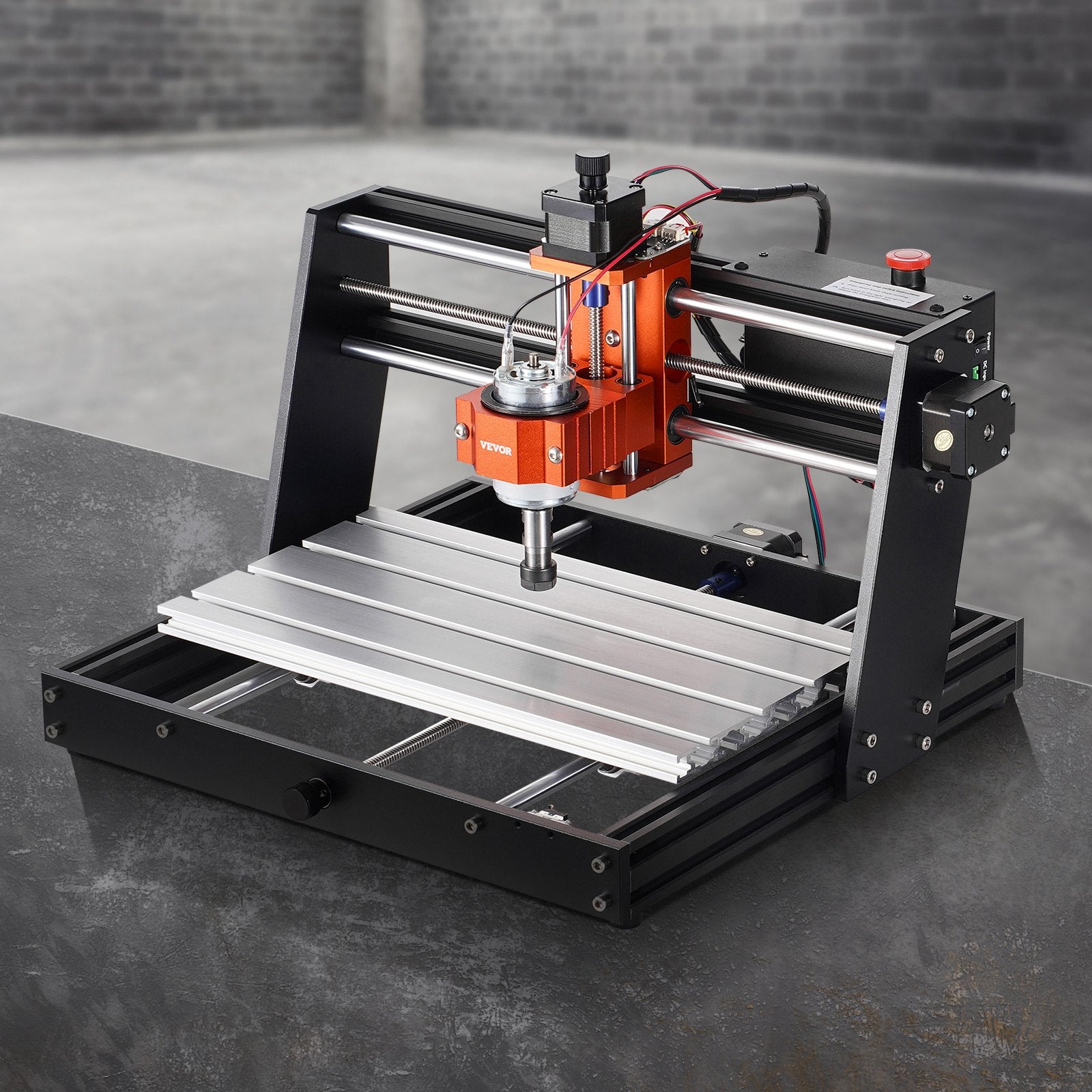 CNC Router Machine, 120W, 3 Axis GRBL Control Wood Engraving Carving Milling Machine Kit, 11.81 x 7.87 x 2.83 in / 300 x 200 x 72 mm Working Area 1200 RPM for Wood Acrylic MDF PVC Plastic Foam